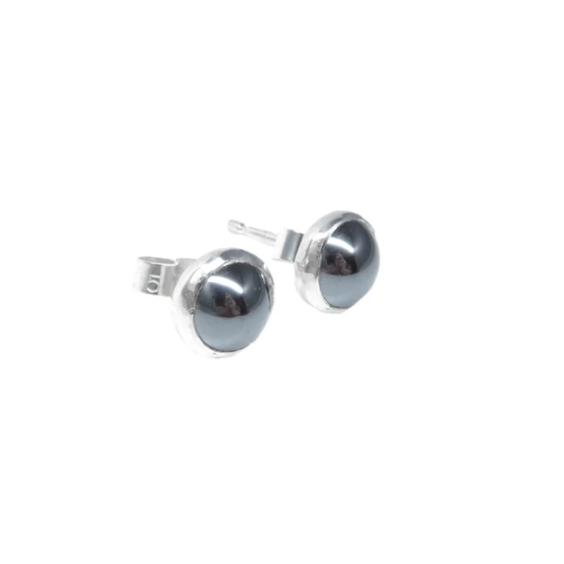 sterling silver and Hematite earrings